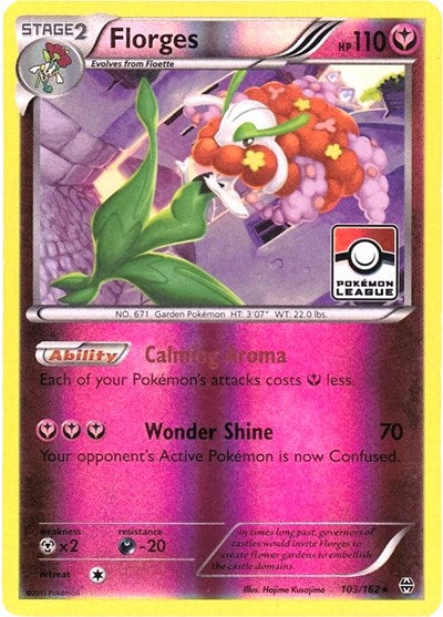 Florges 103 162 Pokemon League - League & Championship Cards - #103/162