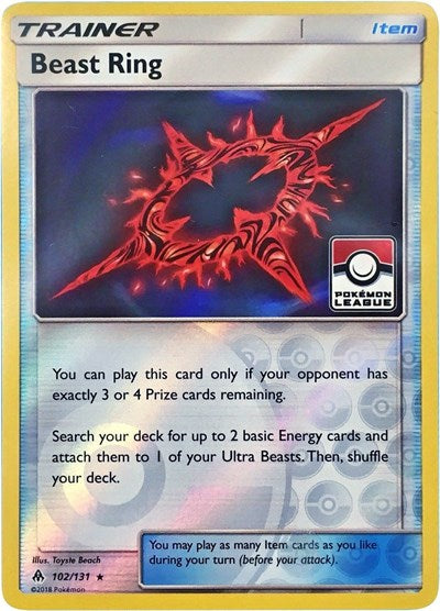 Beast Ring 102 131 Pokemon League - League & Championship Cards - #102/131