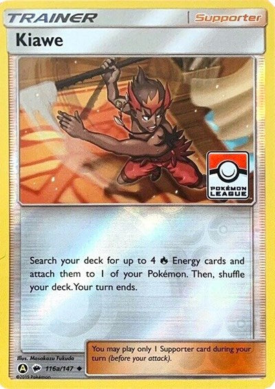 Kiawe 116a 147 Pokemon League - League & Championship Cards - #116a/147