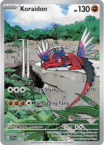 Koraidon 014 Pokemon Center Exclusive - SV: Scarlet & Violet Promo Cards - #014