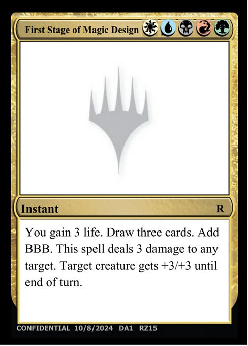 First Stage of Magic Design - Un-Known Event Playtest Cards - #RZ15b