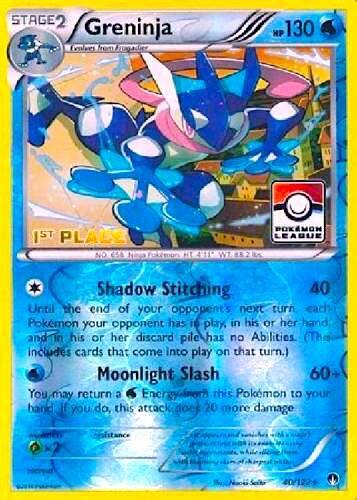 Greninja 40 122 Pokemon League 1st Place - League & Championship Cards - #040/122