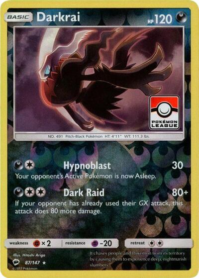 Darkrai 87 147 Pokemon League - League & Championship Cards - #087/147