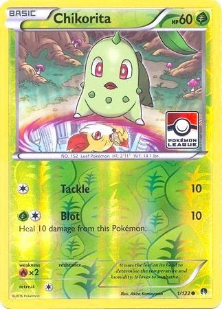 Chikorita 1 122 Pokemon League - League & Championship Cards - #001/122