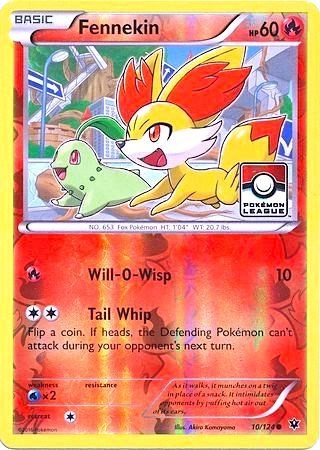 Fennekin 10 124 Pokemon League - League & Championship Cards - #010/124