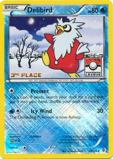 Delibird 38 149 Pokemon League 3rd Place - League & Championship Cards - #038/149