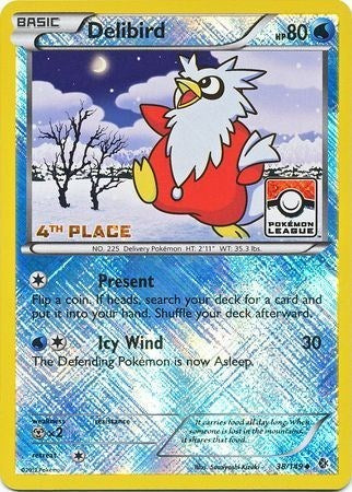 Delibird 38 149 Pokemon League 4th Place - League & Championship Cards - #038/149