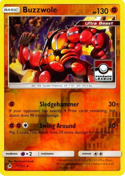 Buzzwole 77 131 Pokemon League - League & Championship Cards - #077/131