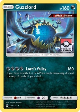 Guzzlord 80 131 Pokemon League - League & Championship Cards - #080/131