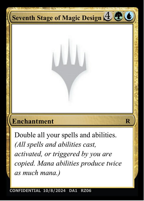 Seventh Stage of Magic Design - Un-Known Event Playtest Cards - #RZ06d
