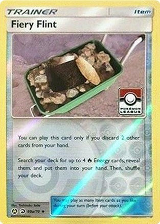 Fiery Flint 60a 70 Pokemon League - League & Championship Cards - #060a/070