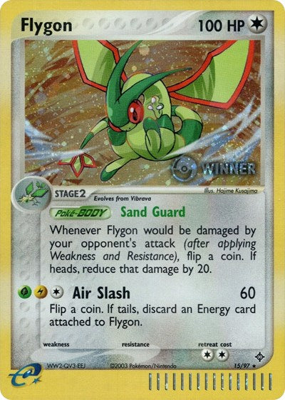 Flygon 15 97 Pokemon League Winner - League & Championship Cards - #015/097