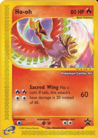 Ho oh Pokemon Center NY - WoTC Promo - #52/53