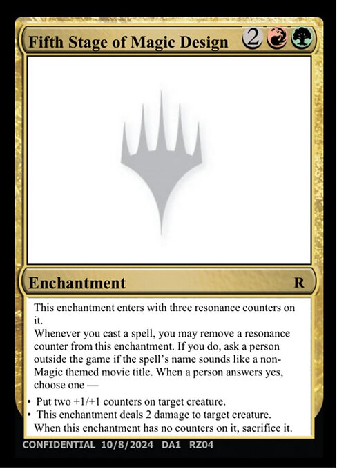 Fifth Stage of Magic Design - Un-Known Event Playtest Cards - #RZ04o