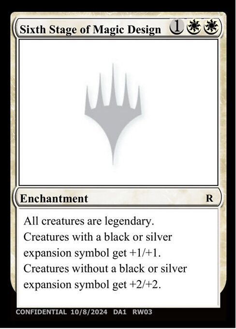 Sixth Stage of Magic Design - Un-Known Event Playtest Cards - #RW03h